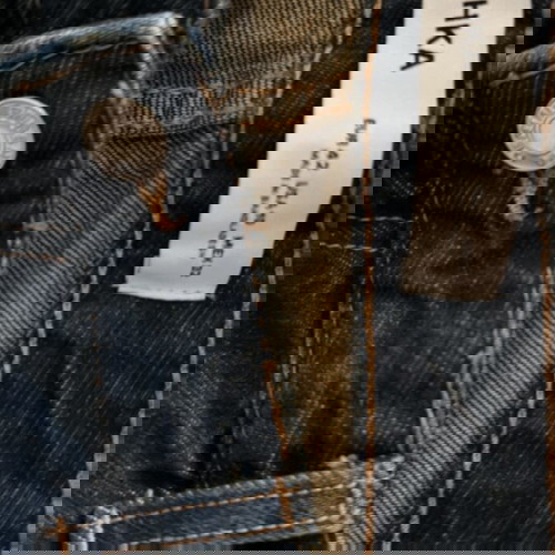 Denim high-waisted Bershka pants like new, blue, size XL