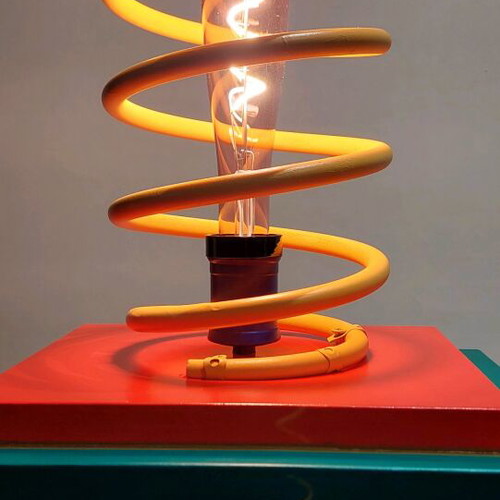 Garege Art Light desk lamp new handmade from car spring