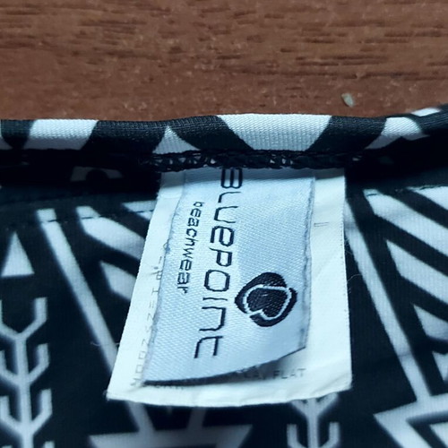 Bluepoint black and white bikini slip with side ties