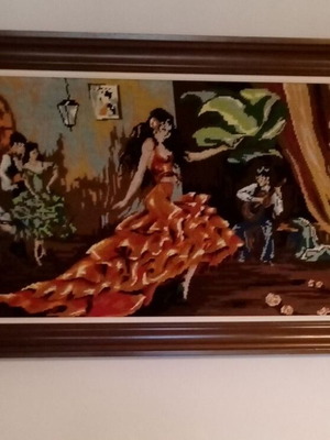 Handmade wall art frame in like new condition