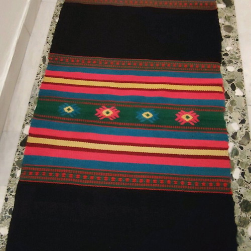 Handmade wool woven set of two rugs and one long runner like new