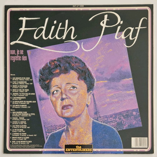 Edith Piaf Non Je Ne Regrette Rien vinyl record like new