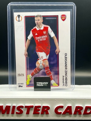2022-23 Topps Total Football Zinchenko κάρτα συλλεκτική καινούργια /25