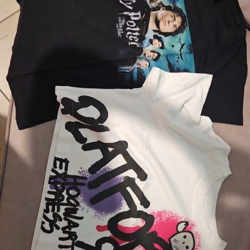 Harry Potter T-shirts for girls 13-14 years, like new, black and white