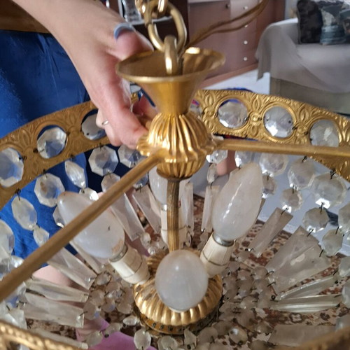 Original brass ceiling light like new