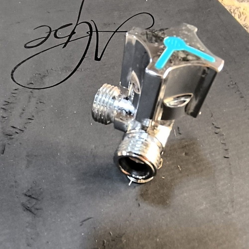 Arco A-80 Angle Valve with Two Outlets, Like New, Polished Chrome