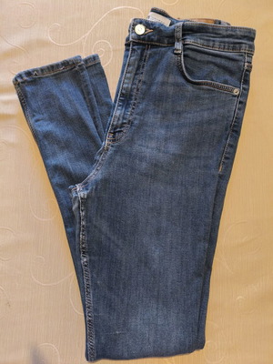 Zara skinny jeans used, size 42, dark blue-gray