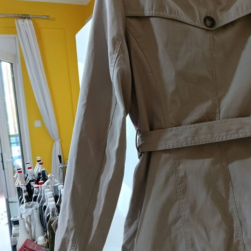 Women's cotton trench coat "Harpia" like new, beige, size XXXL