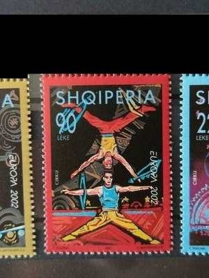 ALBANIA EUROPA CEPT 2002 SET MNH