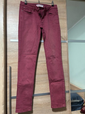 Bordeaux jeans slim fit used Pink Woman size L 40 12