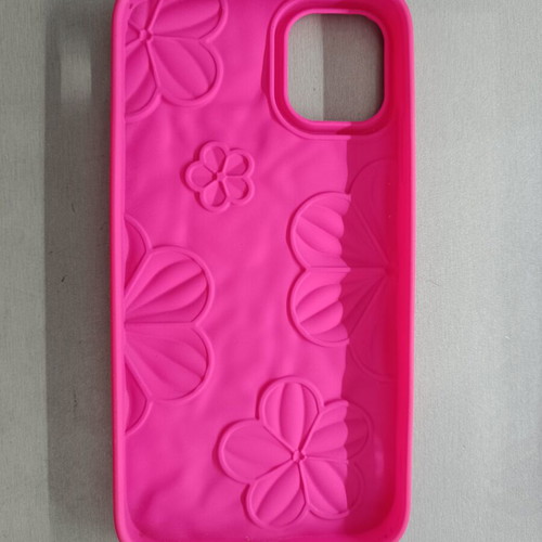 iPhone 11 Pull & Bear Puffy Floral Case new, hot pink