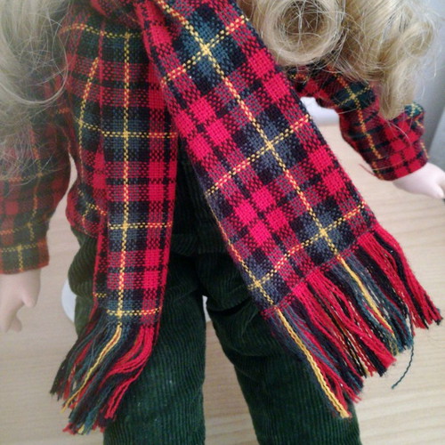 Porcelain doll used 37cm with clothes and shoes