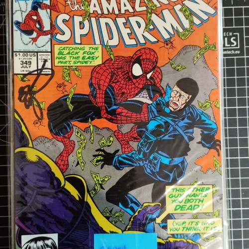 Marvel The Amazing Spider-Man #349 signed by Erik Larsen