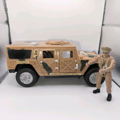Jeep Hummer militer used, vintage 90s toy, missing gun