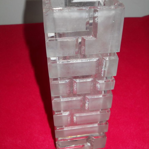 Crystal vase 20x6.5 used