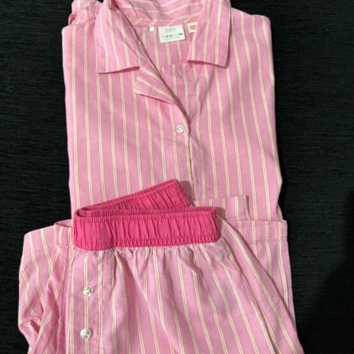 Zara girls' set like new, pink and yellow