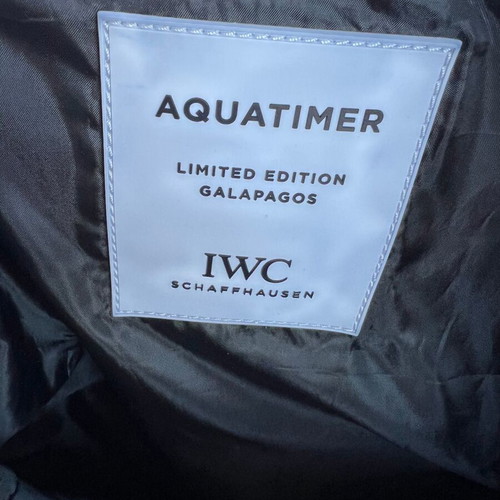 IWC Schaffhausen Aquatimer Limited Edition Galapagos Waterproof Shoulder Bag new, blue