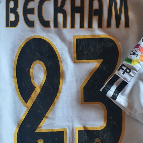 Beckham Real Madrid 2003 jersey used, authentic