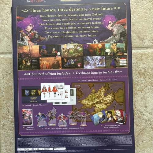 Fire Emblem Warriors Three Hopes Nintendo Switch new with collectible cloth