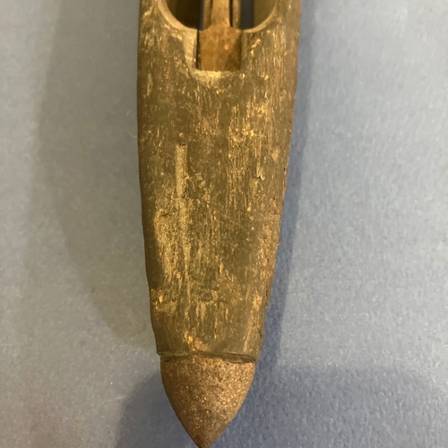 Antique weaving shuttle used