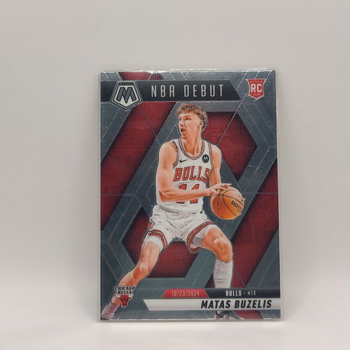 Matas Buzelis NBA Debut Card 2024-25 Panini Mosaic new