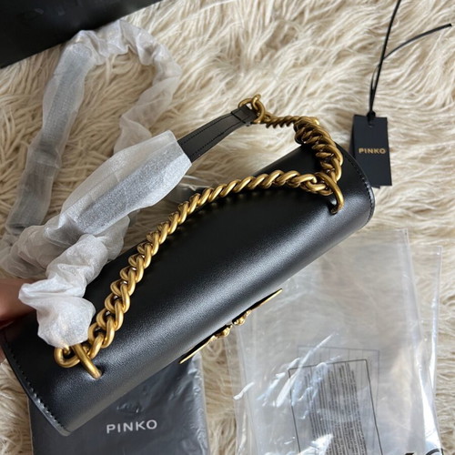 Pinko crossbody bag new black with gold details