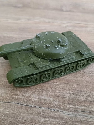 T 54 tank used, vintage Soviet metal toy