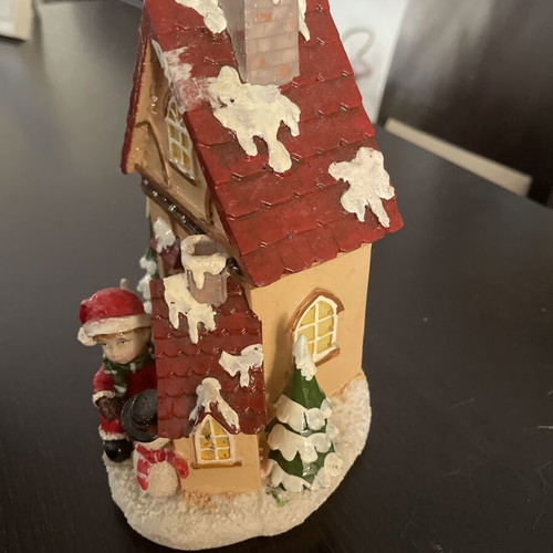 Christmas house decoration with Santa and snowman like new