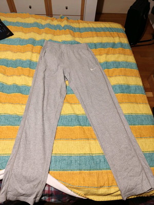Nike men's gray sweatpants used, size Small