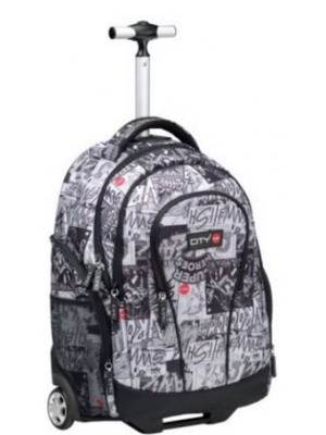 Lyc Sac XL backpack with trolley new, black and grey