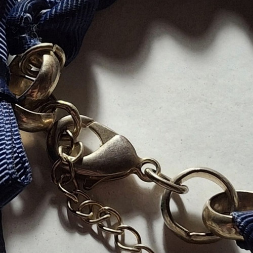 Coquette bracelet like new, blue and gold