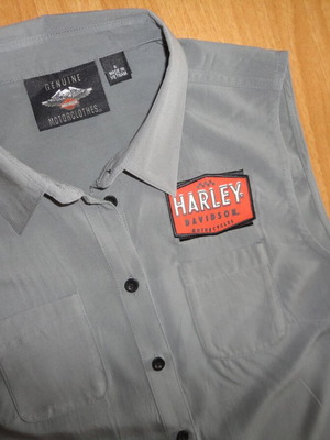 Harley Davidson sleeveless women's blouse gray size S like new
