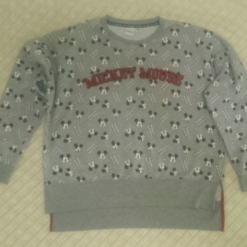 Mickey Mouse Disney pajama like new, size medium, black and gray