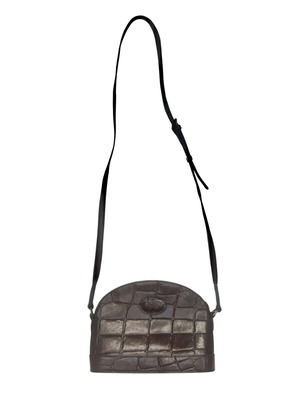 Mulberry кафява чанта тип хиаcти с кроко шарка, употребявана