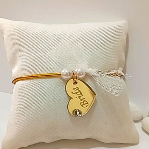 Handmade elastic Bachelorette bracelets made to order