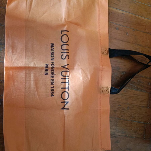 Louis Vuitton dust bag large fabric with orange handles