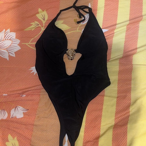 Swimsuit like new, black and multicolor, sizes XS and S