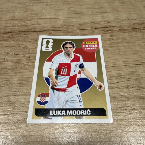FIFA World Cup Panini Extra Sticker Luka Modric Gold New