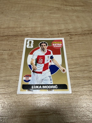 FIFA World Cup Panini Extra Sticker Luka Modric Gold New