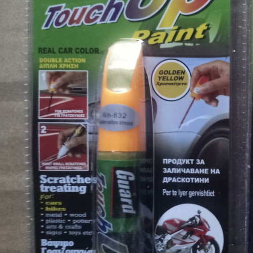 Scratch marker for cars and motorcycles yellow new