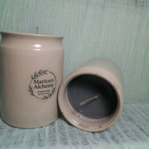 Soy candles in durable ceramic container, new, with fragrances