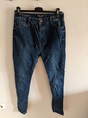 Τζιν Bershka Skinny High Waist ν.38 σαν καινούργιο, μπλε