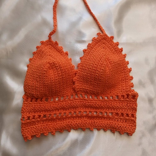 Knitted top new orange size M