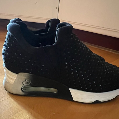 Ash women's sneakers like new, black with stones