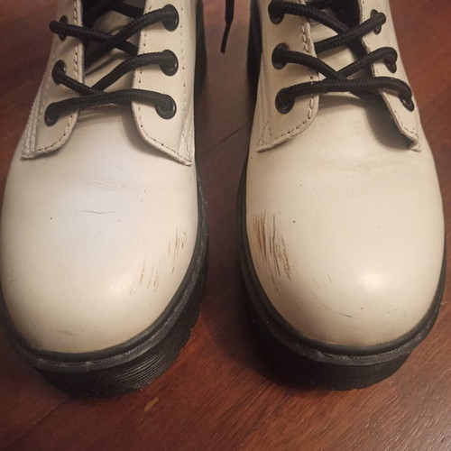 Women's ankle boots used, size 38, white