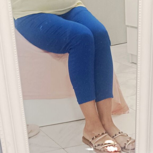 Blue royal pants like new, size S/M