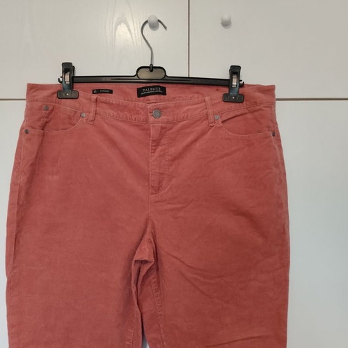 Talbots corduroy pants pink dusty apple new XL XXL