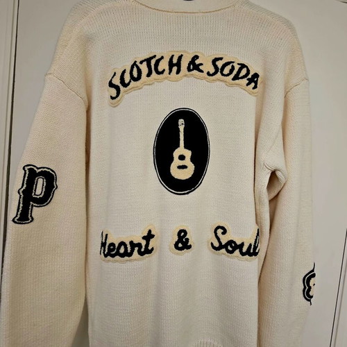 Scotch & Soda cardigan for 16 years old, medium, like new, white