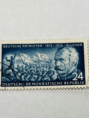 Collectible stamp of German Democratic Republic Gebhard Leberecht von Blücher like new
