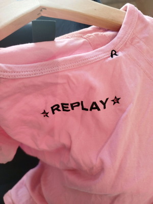 Replay blouse pink like new, size 7-8